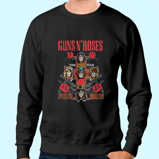 The Guns N Roses Sweatshirt Vintage 1980s