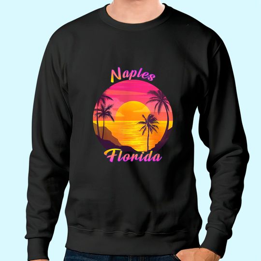 Naples FL Florida Vintage Retro 70s 80s Vacation Souvenir Sweatshirt