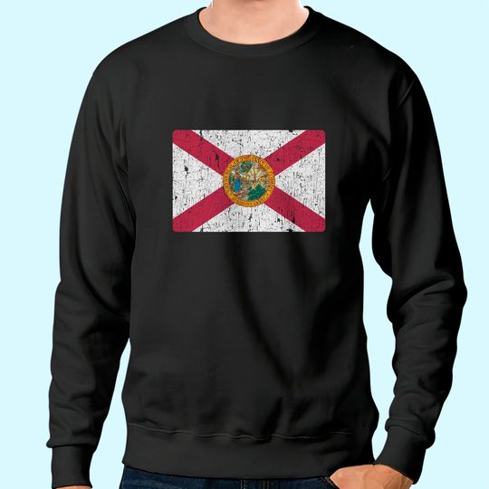 Vintage Florida Flag Retro FL Sweatshirt Souvenir Sweatshirt