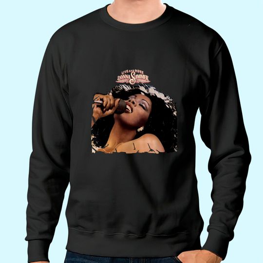 Donna Summer Live and More Casual Music Theme Classic Men's Short Sleeve Sweatshirt