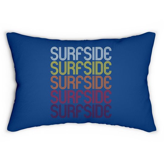Surfside Vintage Style Florida Lumbar Pillow