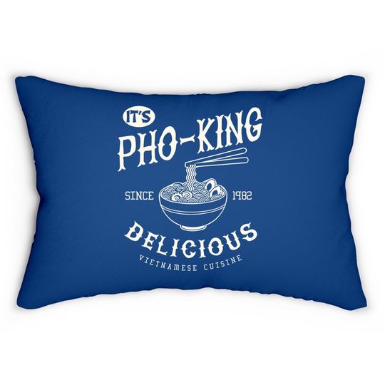 Asian Cuisine Miso Raits Pho-king Delicious Lumbar Pillow