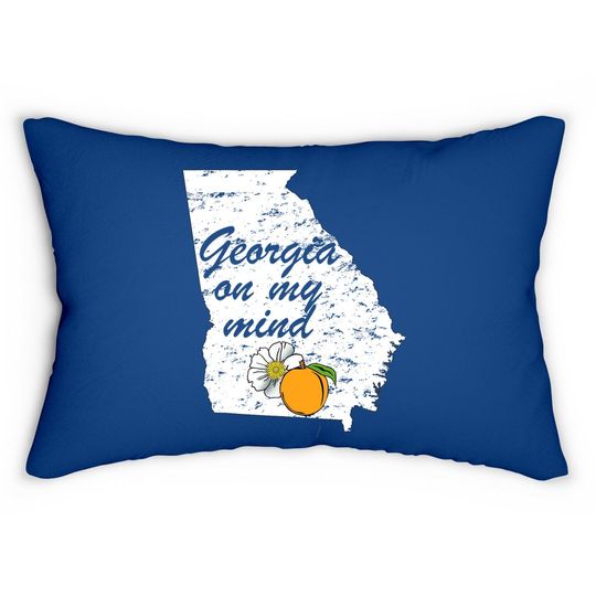 Georgia On My Mind Lumbar Pillow