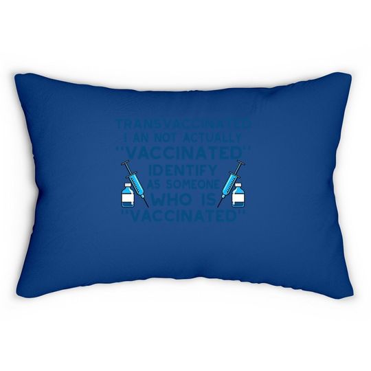 Funny Trans Vaccinated Funny Lumbar Pillow