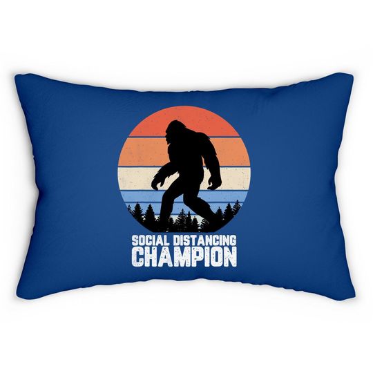 Bigfoot Social Distancing Champ Lumbar Pillow