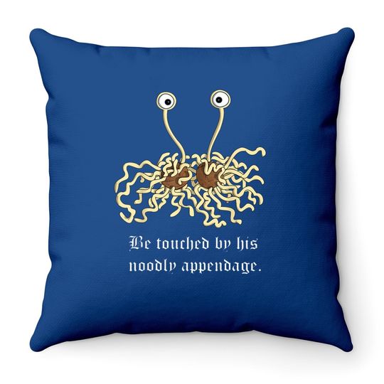 Flying Spaghetti Monster Pastafarian Atheist Geek Gift Throw Pillow