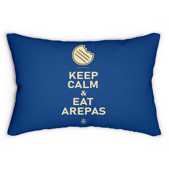 Keep Calm And Eat Arepas Lumbar Pillow