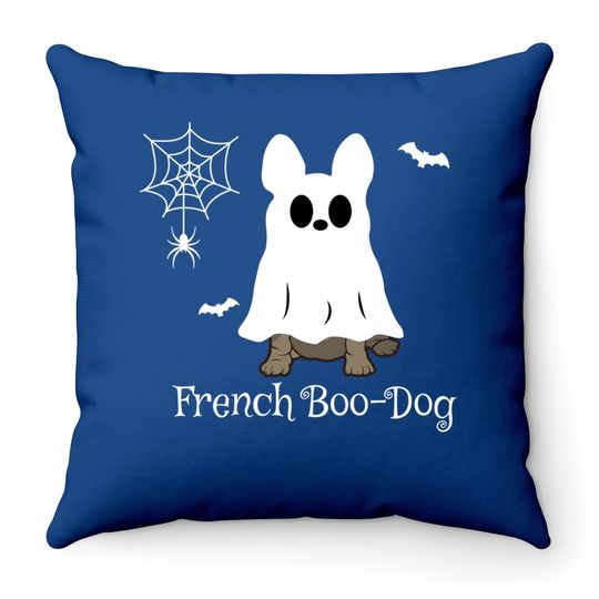 French Bulldog Halloween Throw Pillow