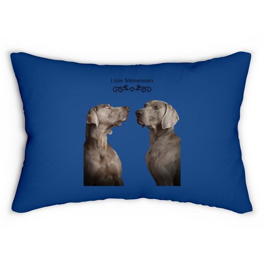 Weimaraner Dog Lumbar Pillow