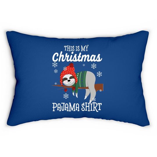 This Is My Christmas Pajama Lumbar Pillow Lumbar Pillow