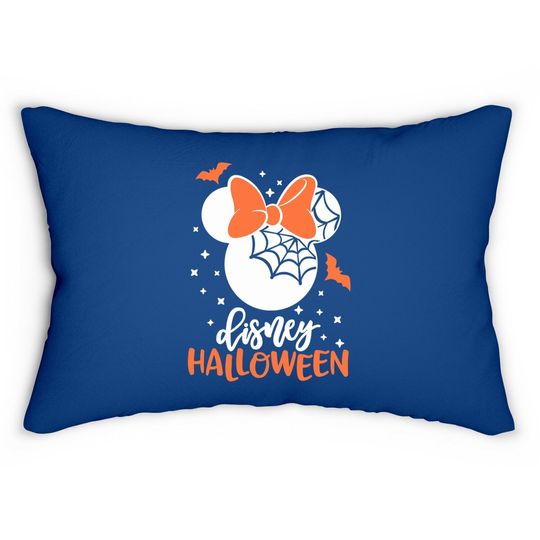 Disney Halloween Couple Matching Holiday Mickey Minnie Spiderweb Lumbar Pillow