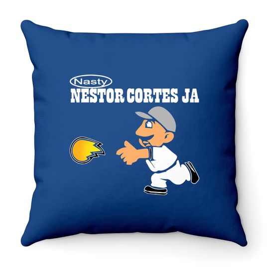 New Nasty-nestor-cortes-jr Color Throw Pillow