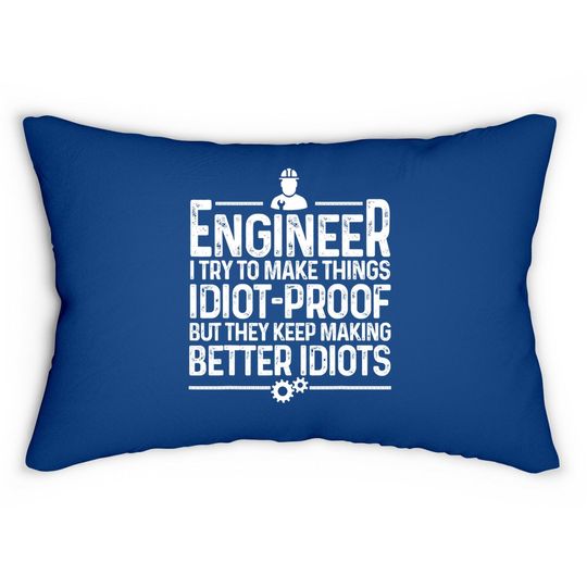 Funny Engineer Cool Engineering Mechanic Lumbar Pillow