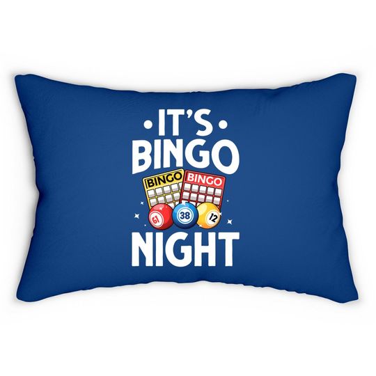 Bingo Design For Bingo Lovers Casino Gambling Lumbar Pillow