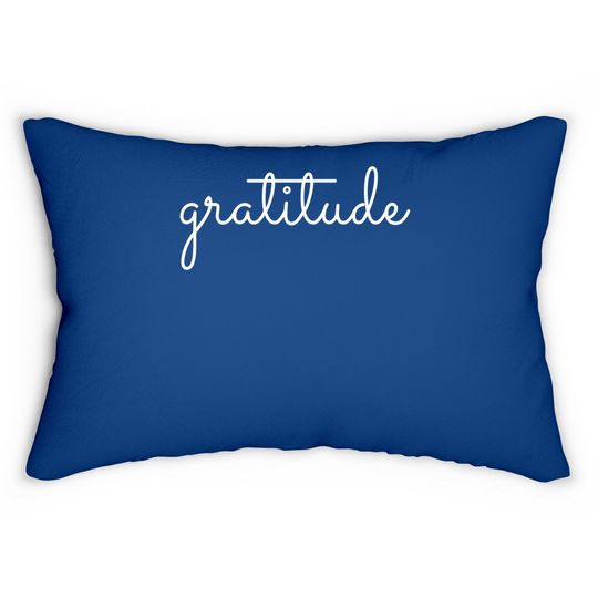 Gratitude Lumbar Pillow
