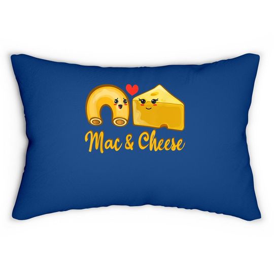Macaroni And Cheese Couple Relationship Lumbar Pillow