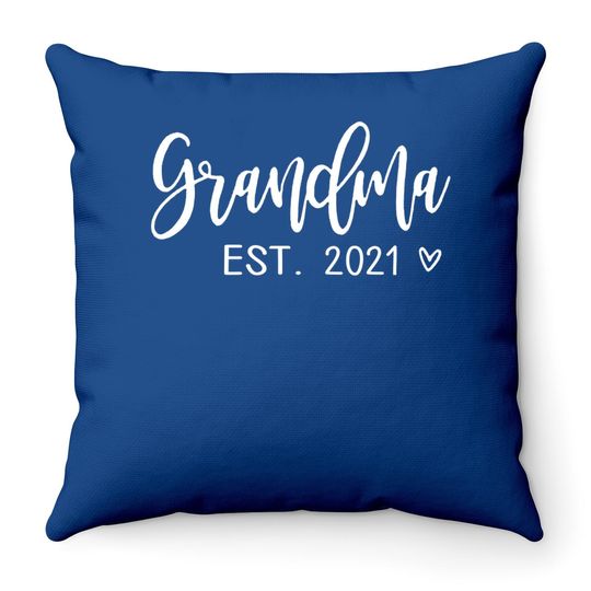 Grandma Est 2021 Throw Pillow