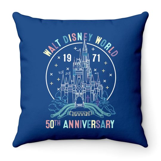 50th Anniversary World Funny Throw Pillow