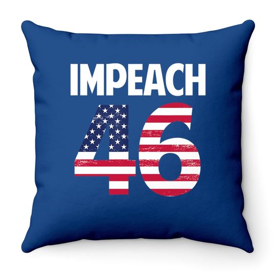 Biden Impeach 46 Throw Pillow
