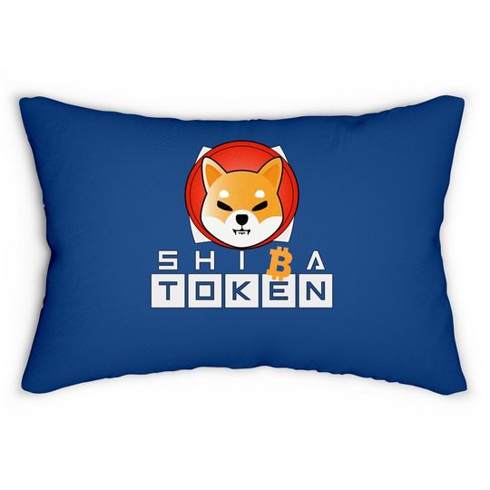 Shiba Inu Token Crypto Coin Cryptocurrency Lumbar Pillow