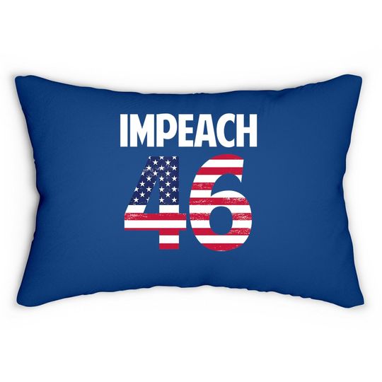 Biden Impeach 46 Lumbar Pillow