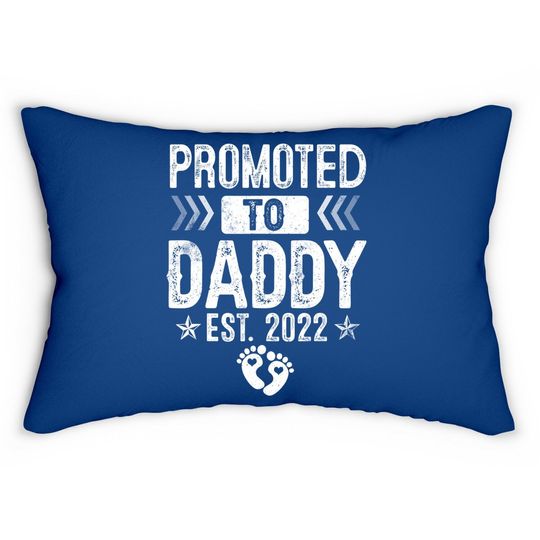 Promoted To Daddy Est 2022 Soon To Be Daddy Lumbar Pillow