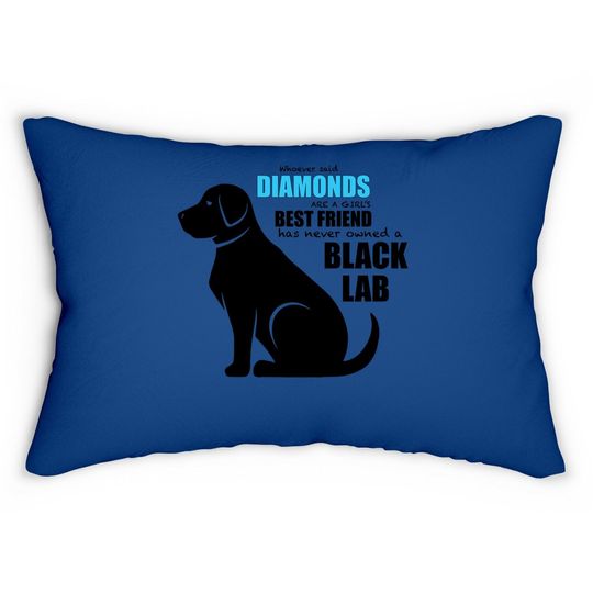 Black Lab Lumbar Pillow