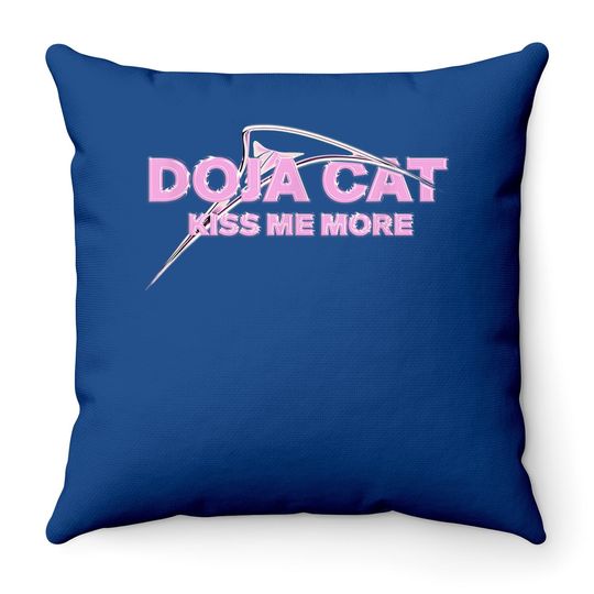 Doja Cat Kiss Me More Throw Pillow