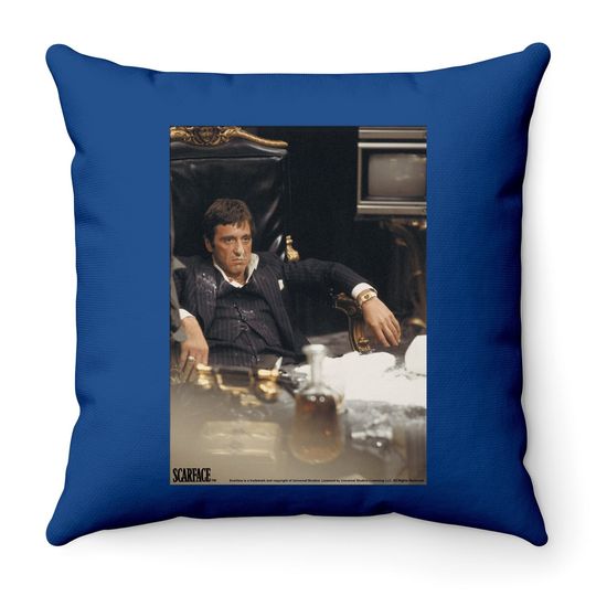 2bhip Scarface 1983 Gangster Crime Drug Movie Tony Montana Sit Back Adult Throw Pillow