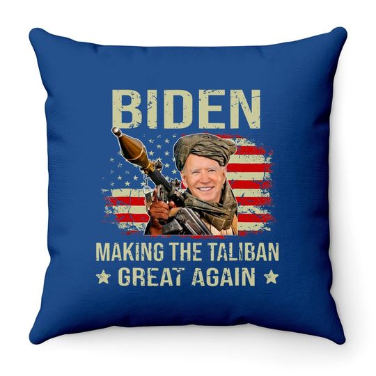 Joe Biden Making The Ta-li-ban's Great Again Funny Throw Pillow