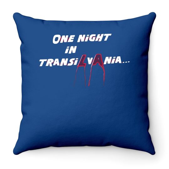 Nightmare Before Hiss-tmas One Night In Transilvania Throw Pillow
