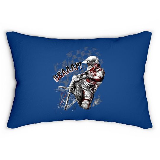 Wish World Speedway Full Throttle Fashion Lumbar Pillow Lumbar Pillow Motorcycle Lumbar Pillow