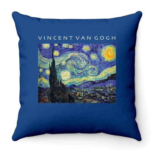 Vincent Van Gogh Starry Night Throw Pillow