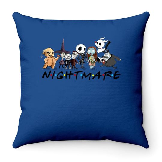 Nightmare Before Hiss-tmas Throw Pillow