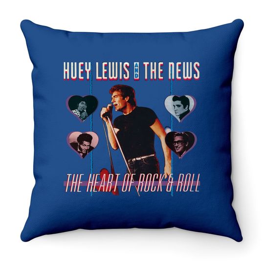 Huey Lewis And The News Throw Pillow