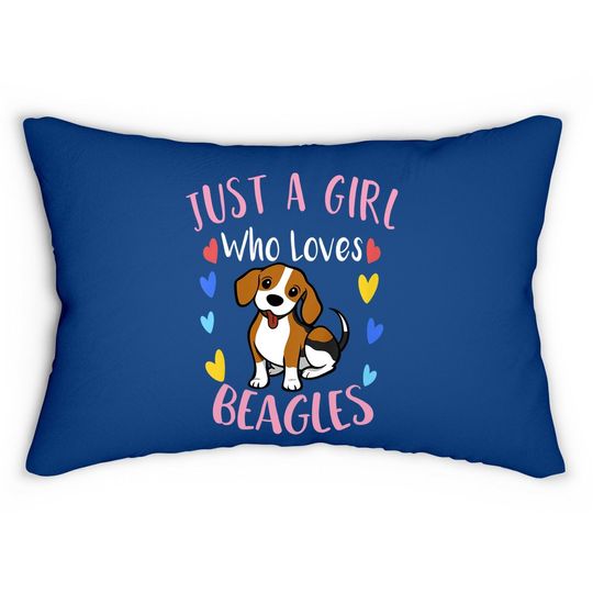 Just A Girl Who Loves Beagles Lumbar Pillow
