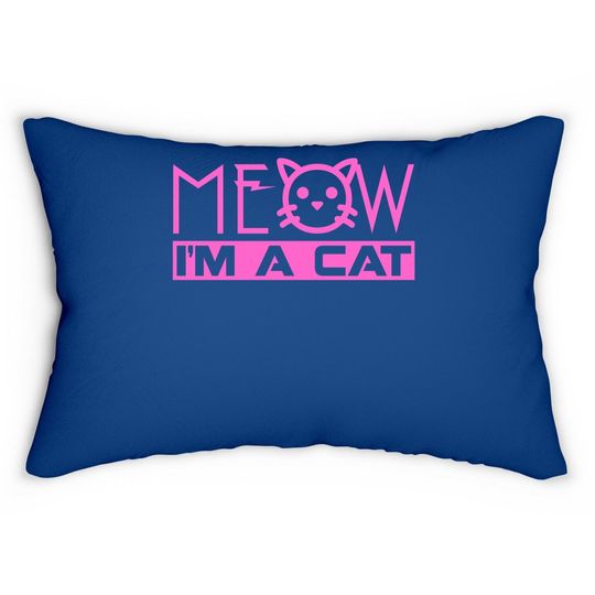 Halloween Meow I'm A Cat Lumbar Pillow