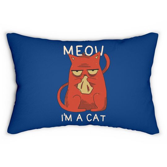 Meow I'm A Cat Lumbar Pillow