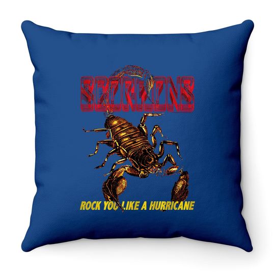 Scorpions German Rock Band Irl Black Adult Throw Pillow
