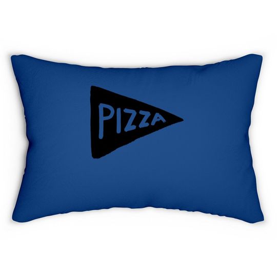 Pizza Party Graphic Lumbar Pillow