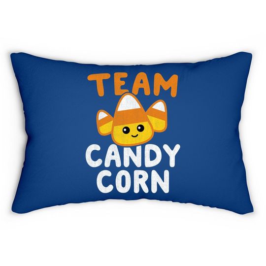 Halloween Team Candy Corn Funny Lazy Lumbar Pillow