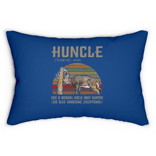 Huncle Like A Normal Uncle Only Hunter Lumbar Pillow