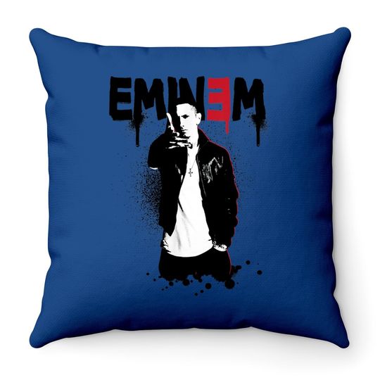 Eminem  Sprayed Up Throw Pillow