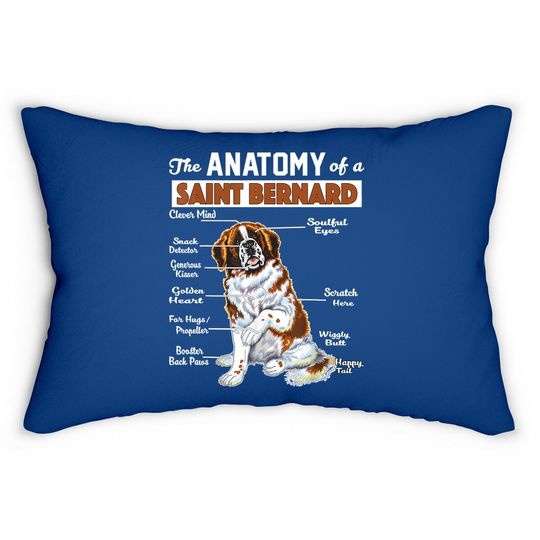 The Anatomy Of A Saint Bernard Lumbar Pillow