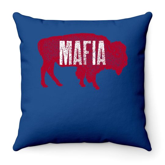 Buffalo Mafia Throw Pillow