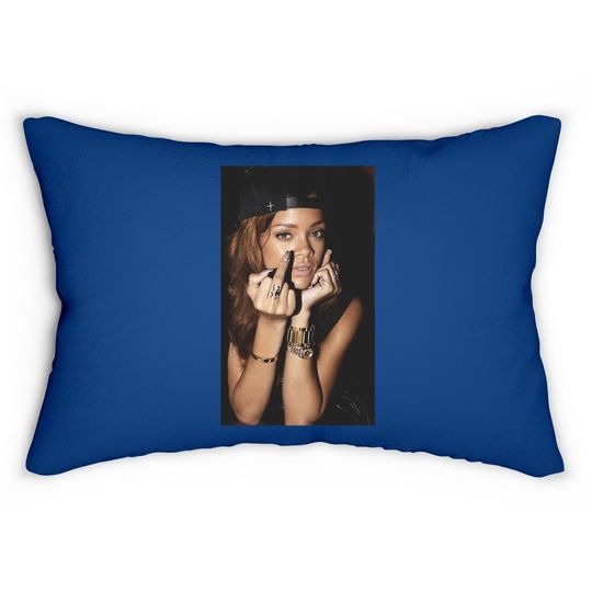 Rihanna Singer Lumbar Pillow