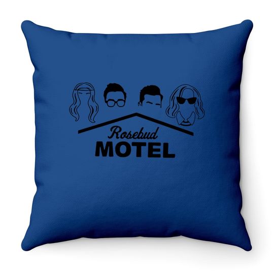 Rosebud Motel Throw Pillow