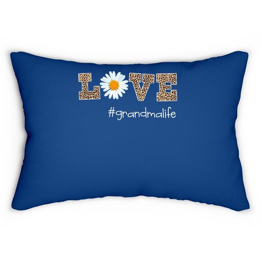 Love Grandma Life Daisy Art Classic Lumbar Pillow