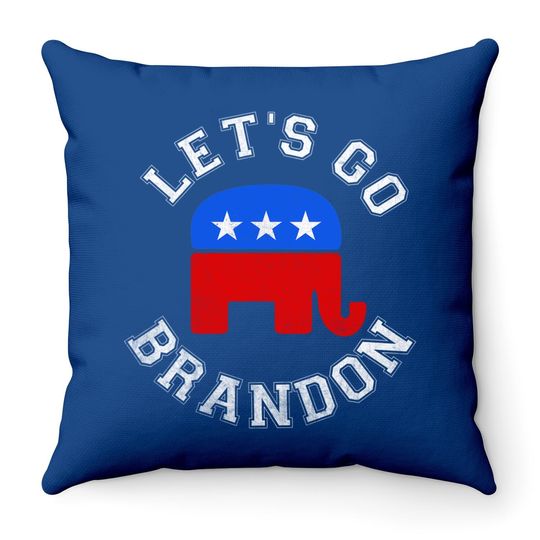 Let’s Go Brandon Elephant Throw Pillow