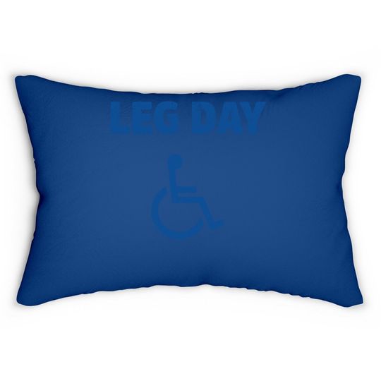 Leg Day Handicap Workout And Gym Lumbar Pillow